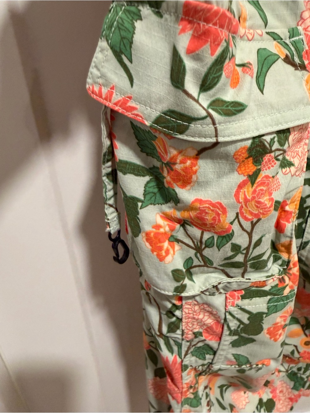 Duluth Trading Co. Mint Dahlia floral print overall - Picture 5 of 7